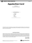Appalachian Carol: Score mini preview