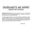 Duérmete Mi Niño (Sleep, My Child)