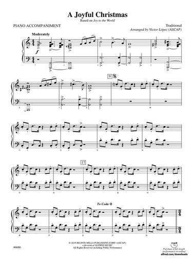 A Joyful Christmas: Piano Accompaniment