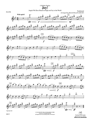 Joy! A Holiday Fanfare: Flute