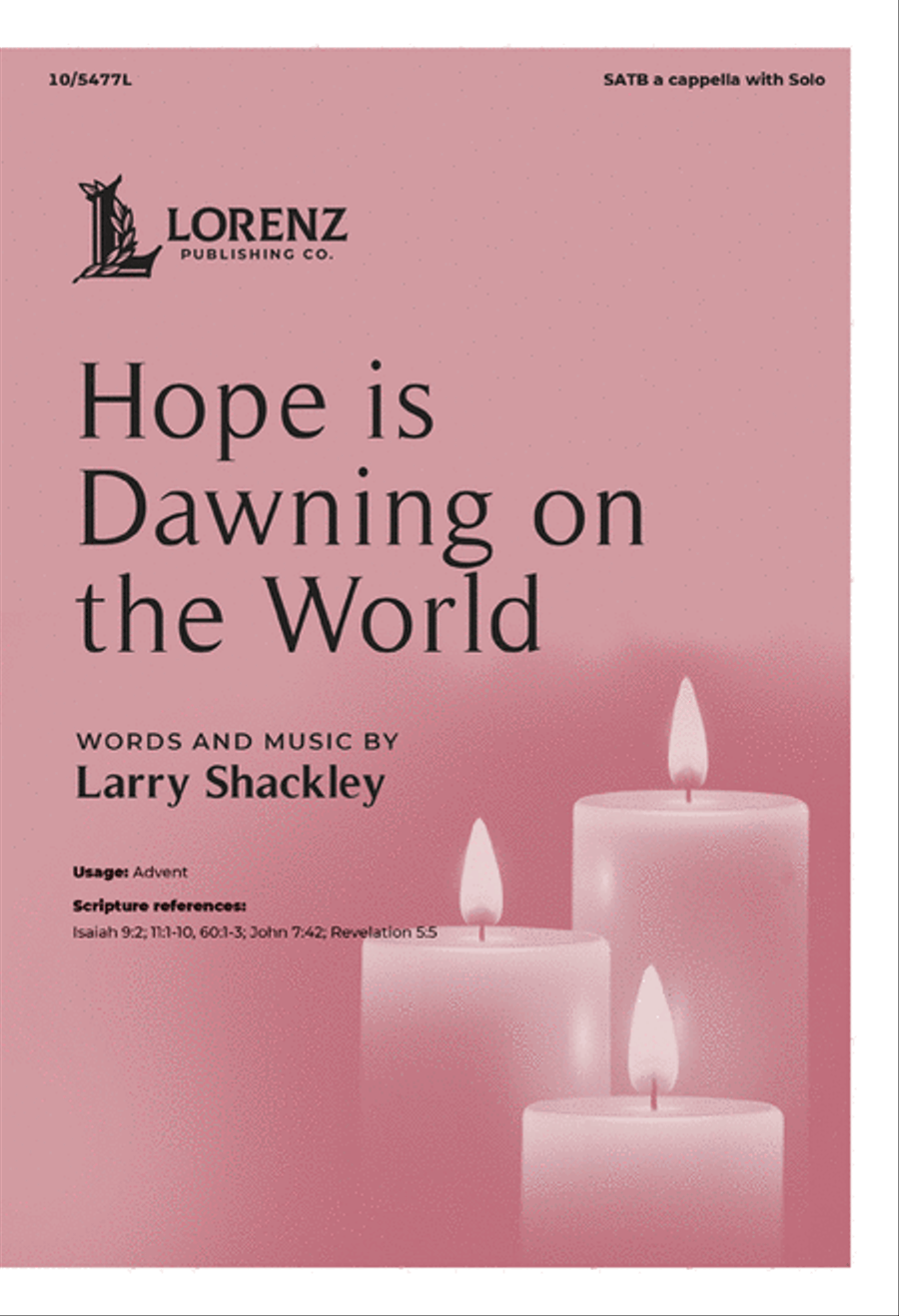 Hope is Dawning on the World 4-Part scores gallery preview page 1