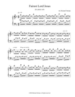 Fairest Lord Jesus (piano solo), arr. Brenda Portman