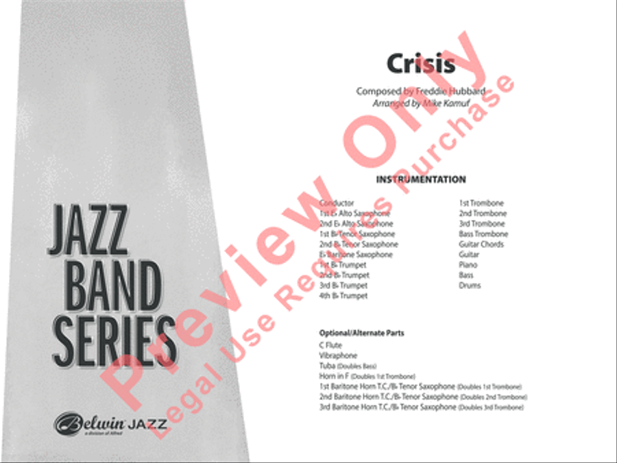 Crisis Jazz Ensemble scores gallery preview page 2