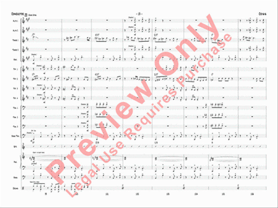 Crisis Jazz Ensemble scores gallery preview page 16