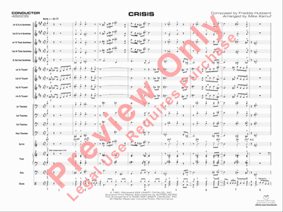 Crisis Jazz Ensemble scores gallery preview page 4