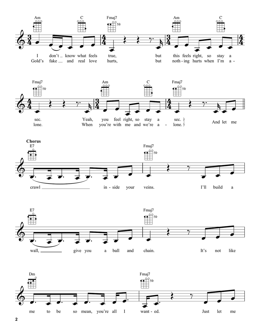 hostage hostage Ukulele scores gallery preview page 2