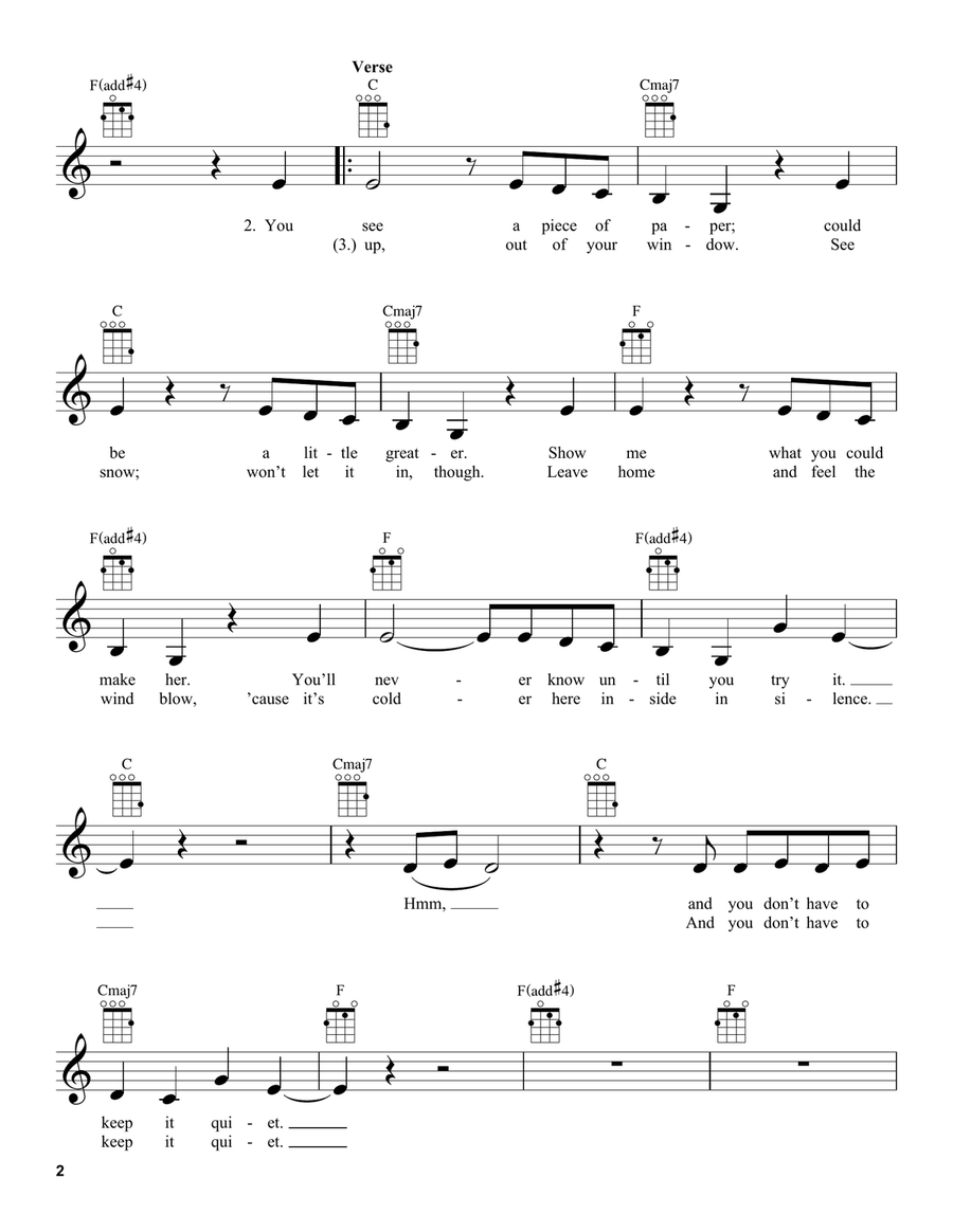 come out and play come out and play Ukulele scores gallery preview page 2