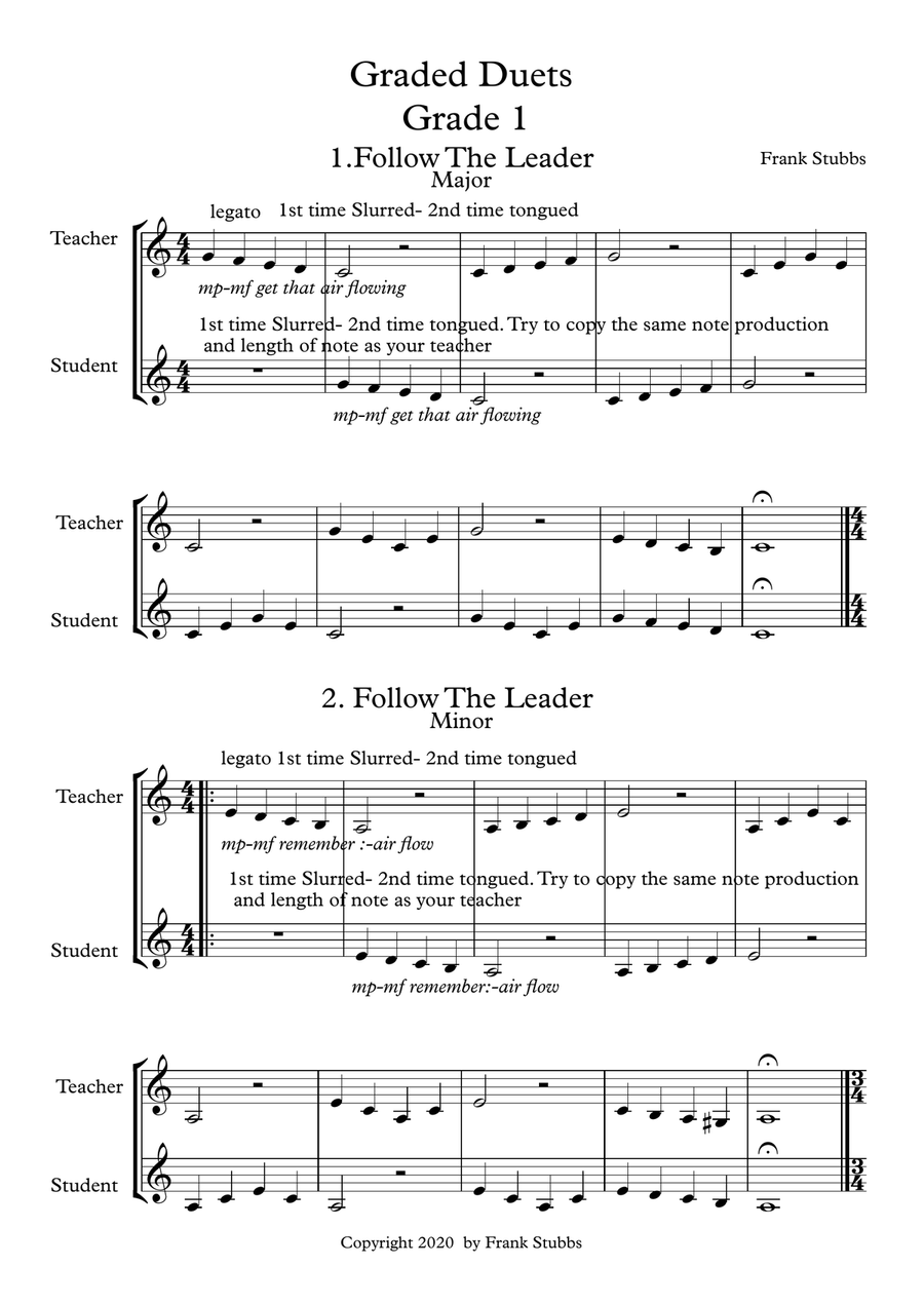 Graded Duets for Treble Clef Brass - Grades 1 and 2 Small Ensemble scores gallery preview page 2
