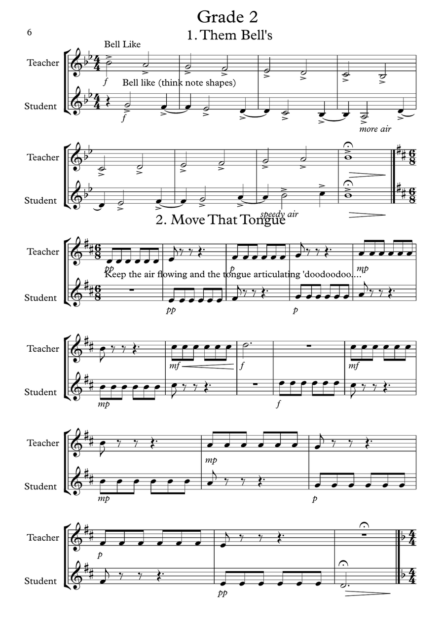 Graded Duets for Treble Clef Brass - Grades 1 and 2 Small Ensemble scores gallery preview page 6