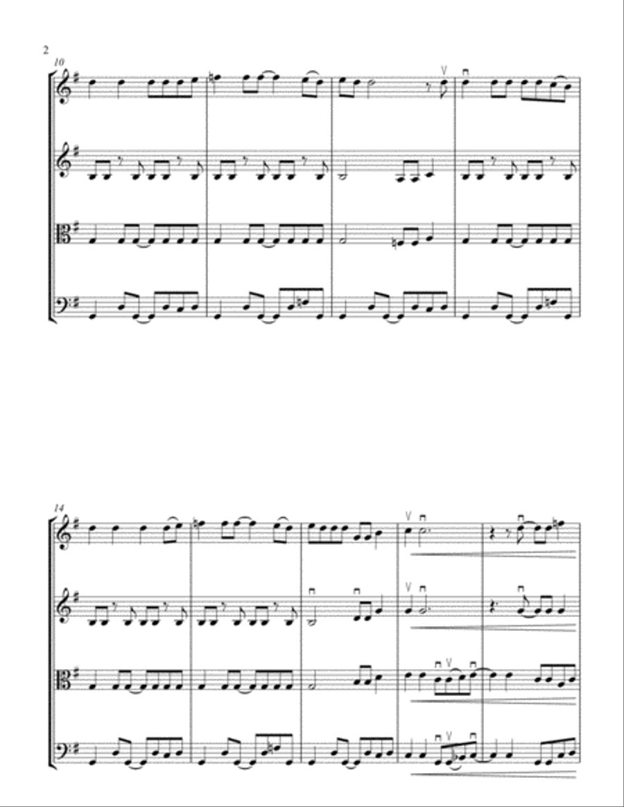 Paperback Writer String Quartet scores gallery preview page 2