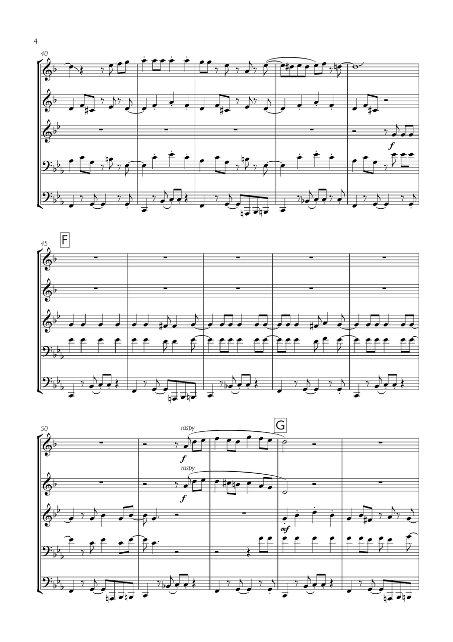 Fishies Fishies Brass Ensemble scores gallery preview page 4