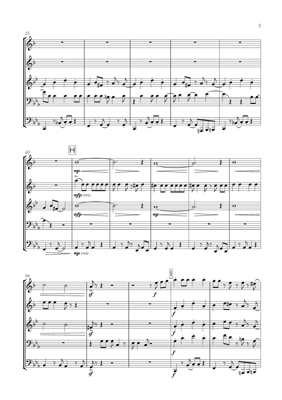 Fishies Fishies Brass Ensemble scores gallery preview page 5