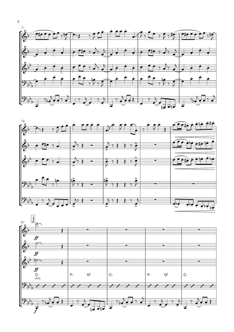 Fishies Fishies Brass Ensemble scores gallery preview page 6