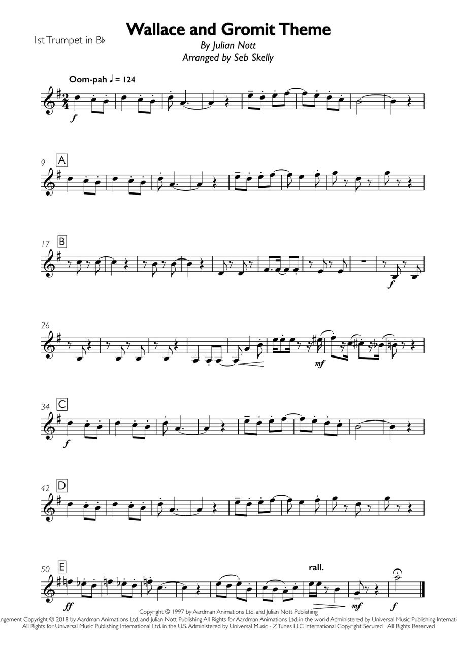 Wallace And Gromit Theme Wallace And Gromit Theme Brass Ensemble scores gallery preview page 4