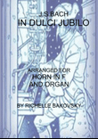 Johann Michael Bach: In Dulci Jubilo, for Horn and Organ