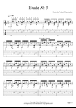 Etude № 3 for guitar.