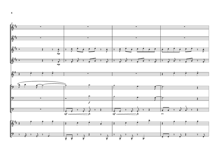 Sorry You're Not A Winne Sorry You're Not A Winne Brass Ensemble scores gallery preview page 4