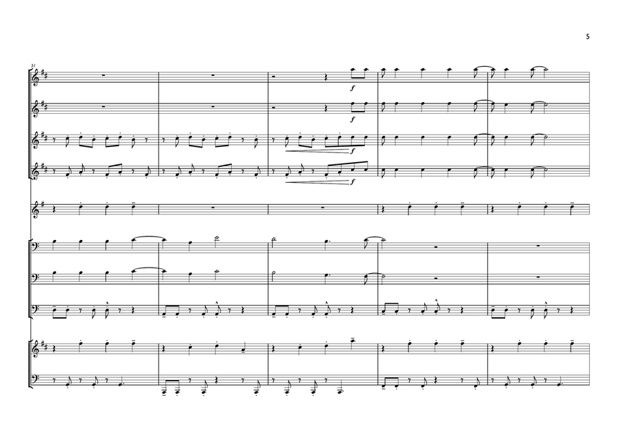 Sorry You're Not A Winne Sorry You're Not A Winne Brass Ensemble scores gallery preview page 5