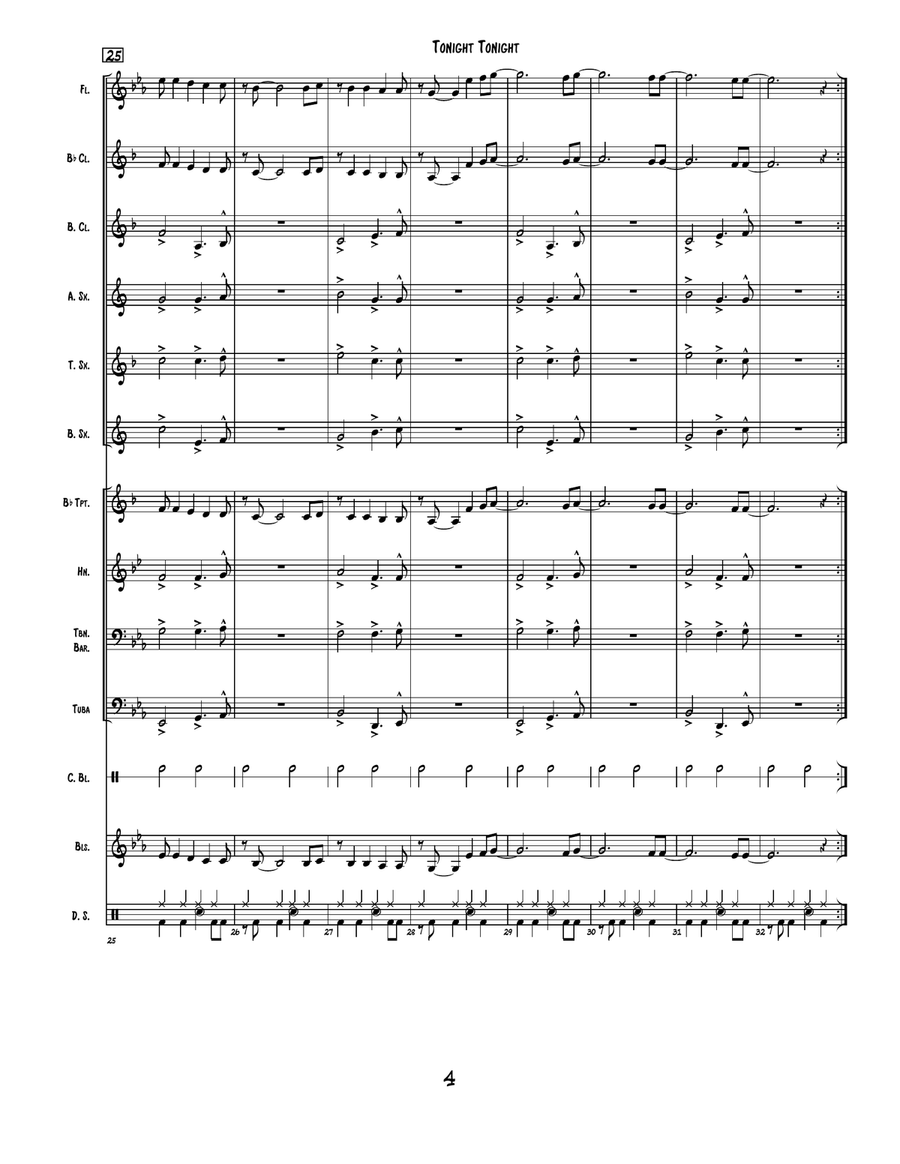 Tonight Tonight Small Ensemble scores gallery preview page 4