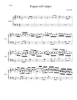 Fugue in D Major
