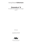 Cello Concerto n° 4, op. 65 in G major - Critical Edition - Score & Parts
