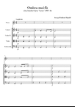 Ombra mai fu (for Voice and String Quartet) Original Version