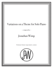 Variations on a Theme for Solo Piano
