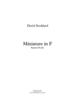Miniature in F by David Stoddard