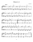 Minuet in A Major