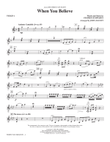 When You Believe (from The Prince Of Egypt) (arr. John Leavitt) - Violin 1 mini preview