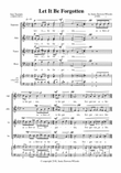 Let It Be Forgotten - satb