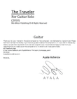 The Traveler - Solo Guitar piece in three movements