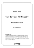 Vow To Thee, My Country (Flexible Brass Duet)