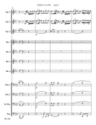Fanfare to La Peri for Brass Choir Euphonium scores gallery preview page 4