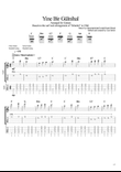 Yine Bir Gülnihal by Dede Efendi (guitar tablature and score)
