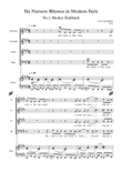 Six Nursery Rhymes in modern style - Choir & Piano - J H LOUGHLIN