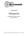 Malagueña for guitar quartet