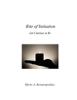 Rite of Initiation for Clarinet Solo
