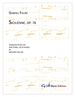 Sicilienne, Op. 78