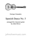 Spanish Dance Nr. 5 for classical guitar