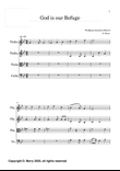 God Is Our Refuge (Easy String Quartet)