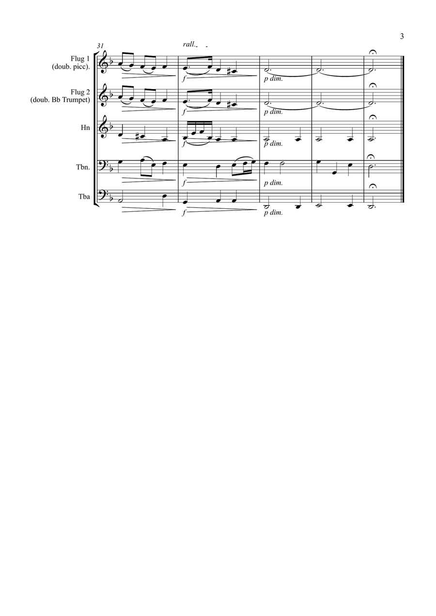 David of the White Rock David of the White Rock Brass Ensemble scores gallery preview page 3