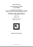 Giovanni Giacomo Gastoldi & others, Il Primo Libro… for 2 Instruments, Modern Clefs