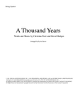 A Thousand Years