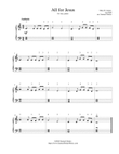 All for Jesus - for easy piano mini preview