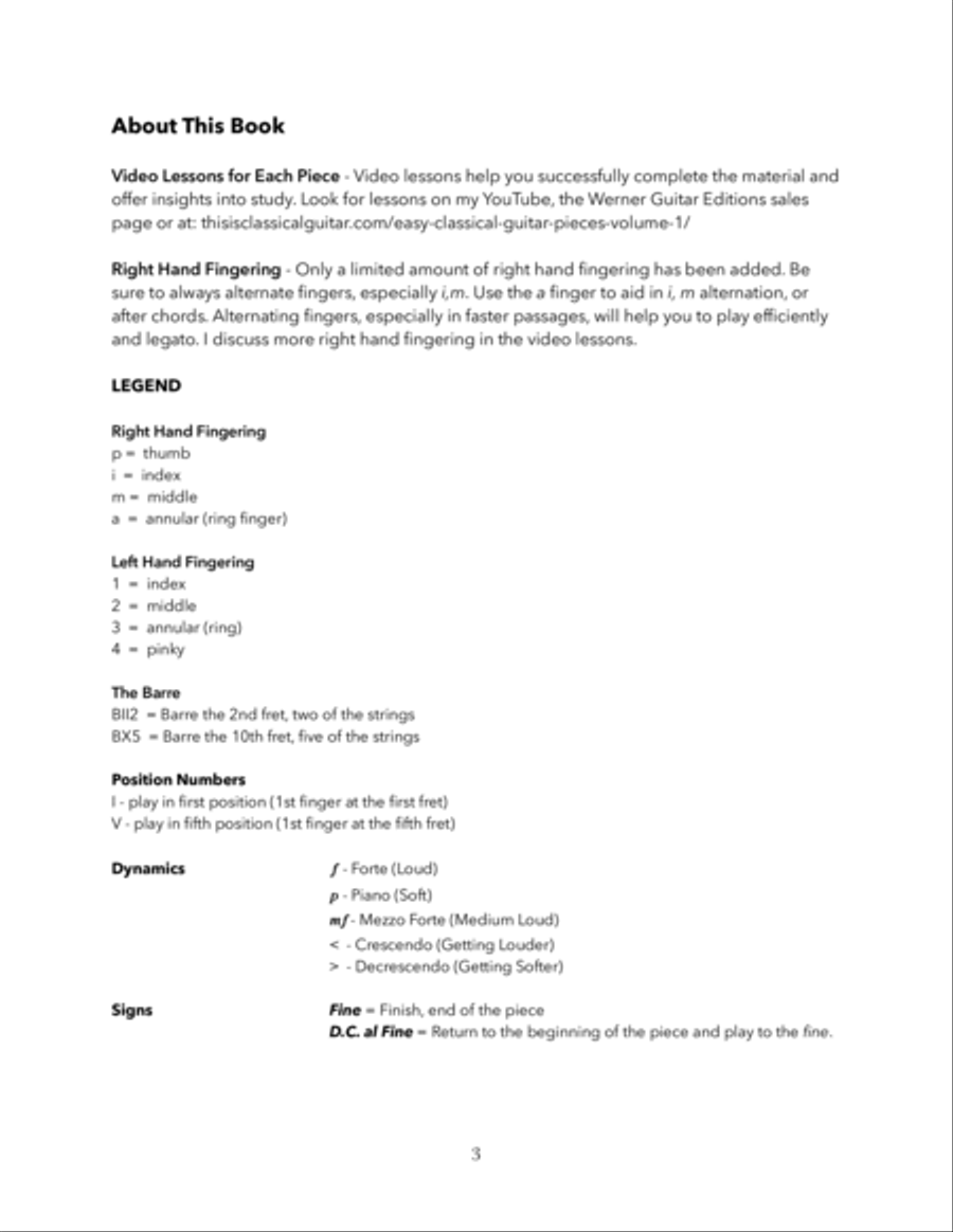 Easy Classical Guitar Volume 1 Acoustic Guitar scores gallery preview page 3