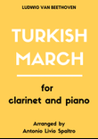 Turkish March (from Ruins of Athens) for Clarinet and Piano