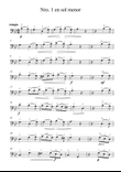 piezas breves para cello solo. nro 1 en sol menor