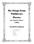 Six Songs from Children's Poetry (1995)