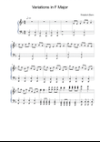 Variations in F Major
